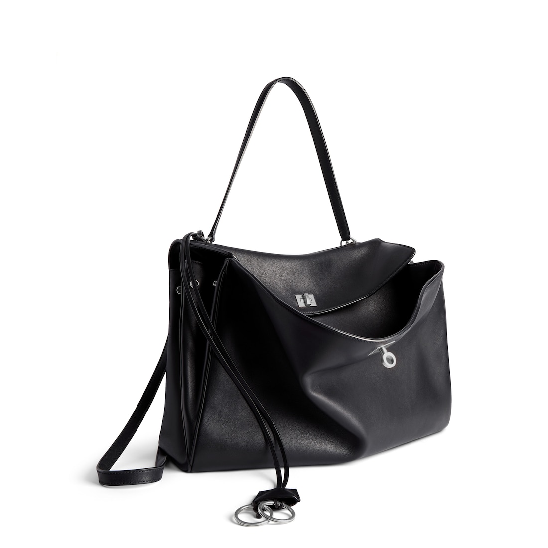 Balenciaga Bolso De Mano Rodeo Grande Para Mujer En Negro