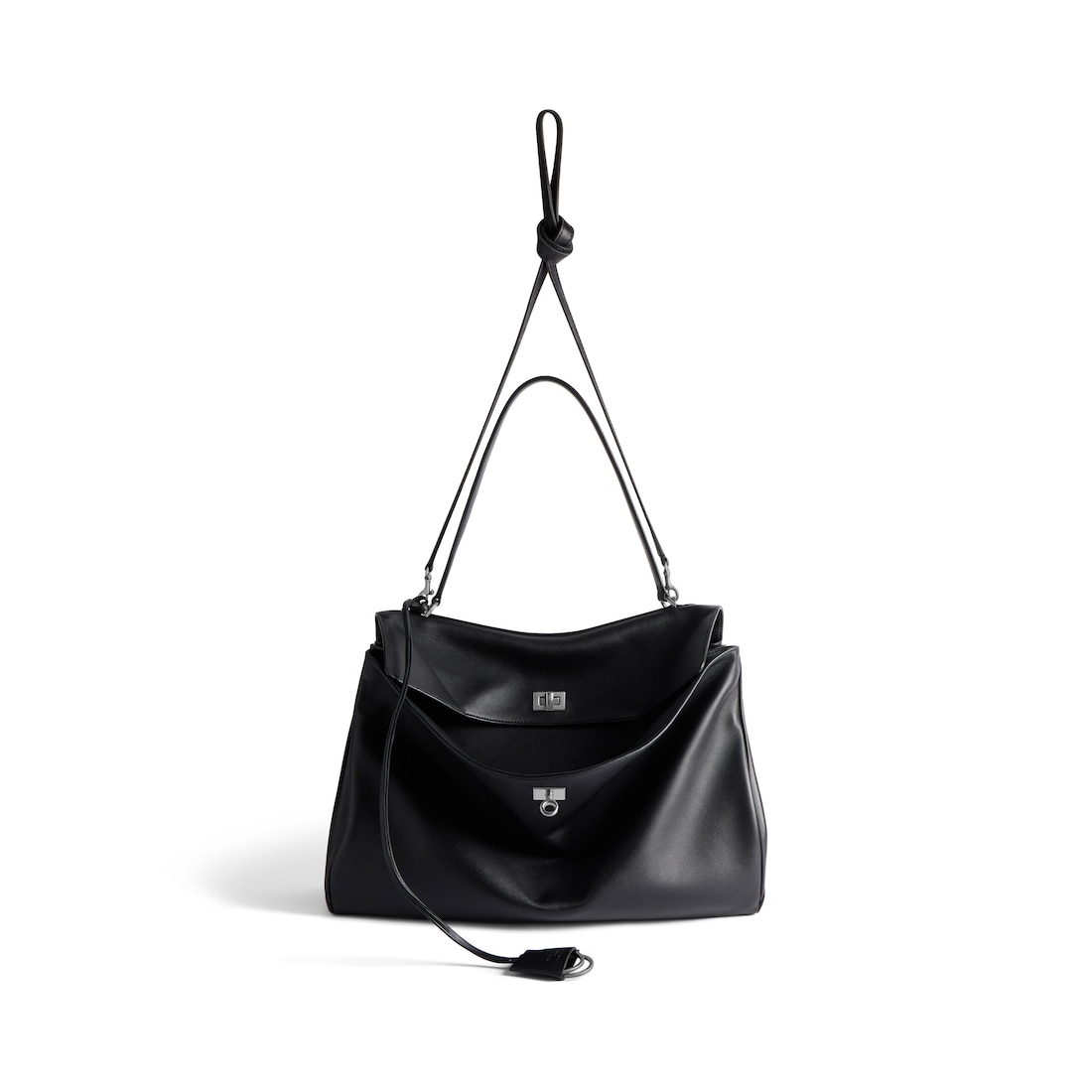 Balenciaga Bolso De Mano Rodeo Grande Para Mujer En Negro