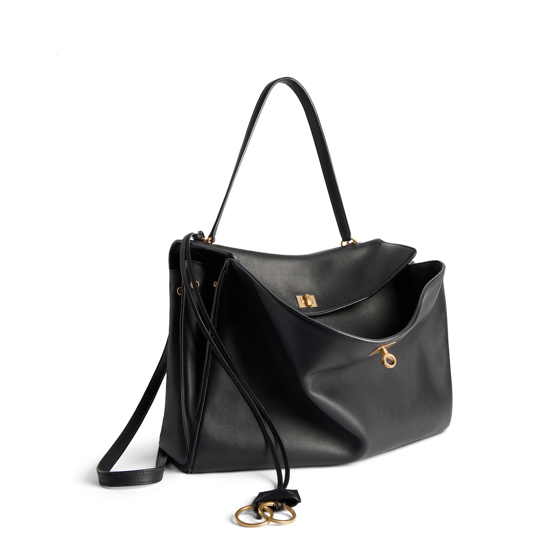 Balenciaga Bolso De Mano Rodeo Grande Para Mujer En Negro