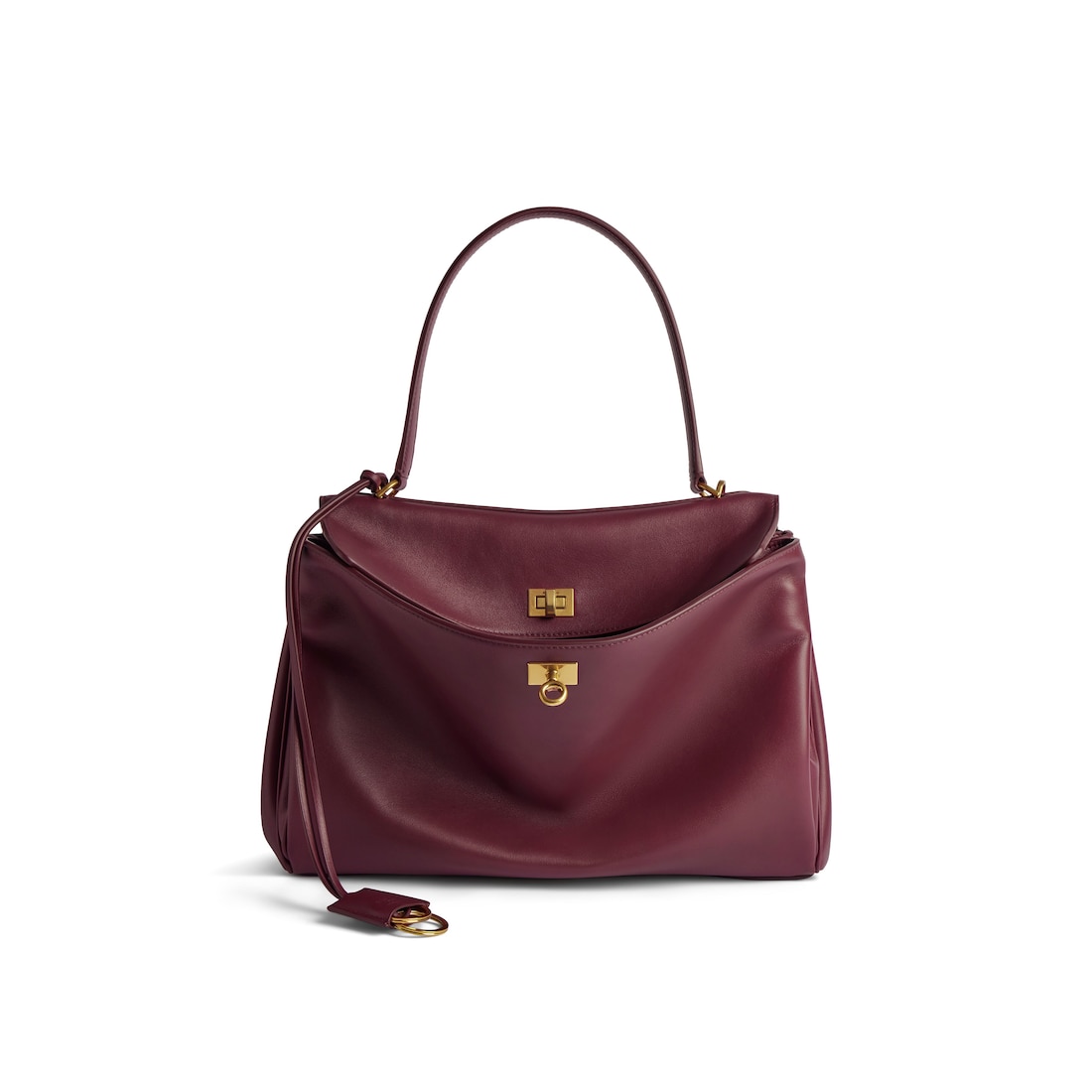 Balenciaga Bolso De Mano Rodeo Mediano para Mujer en Borgoña