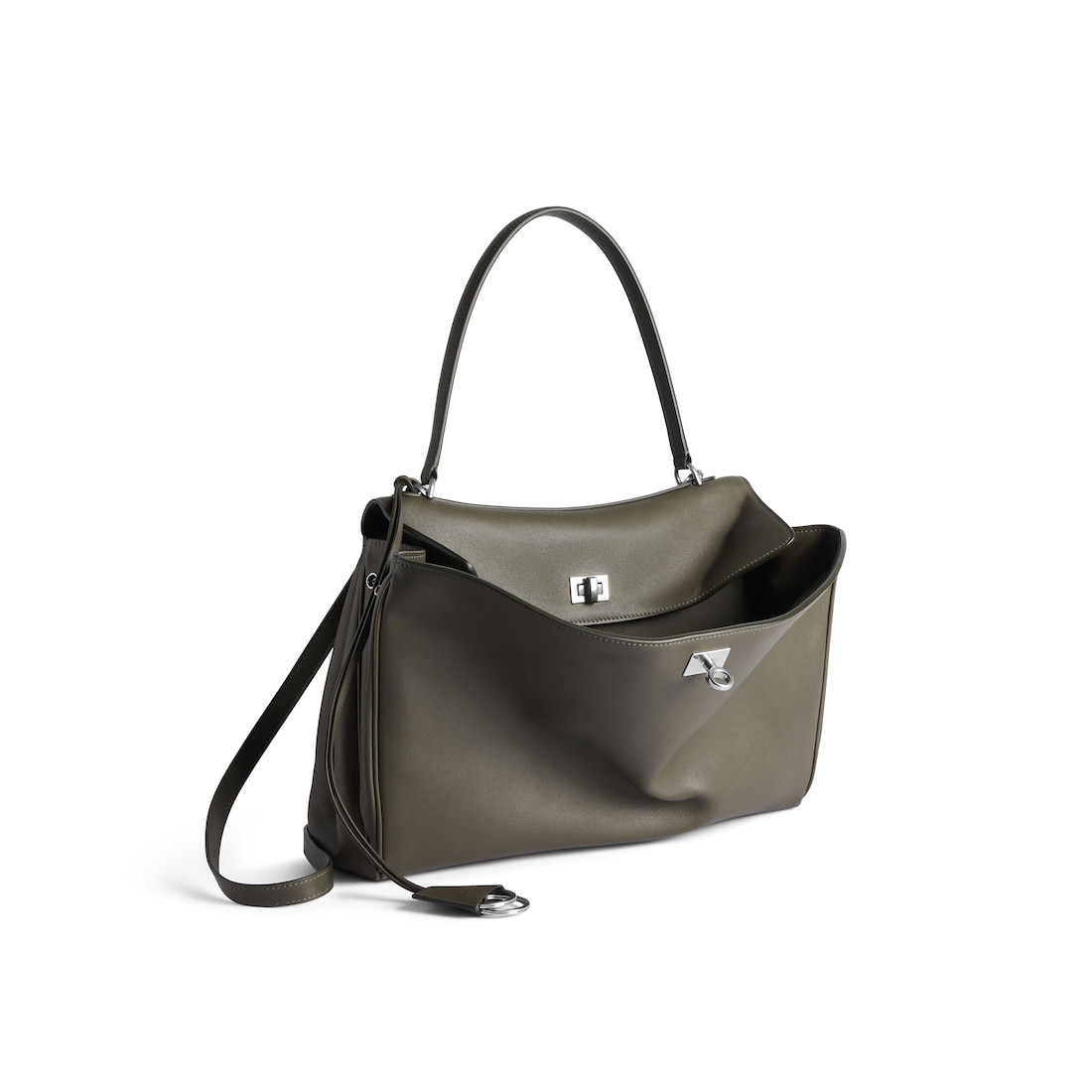 Balenciaga Bolso De Mano Rodeo Mediano Para Mujer En Caqui