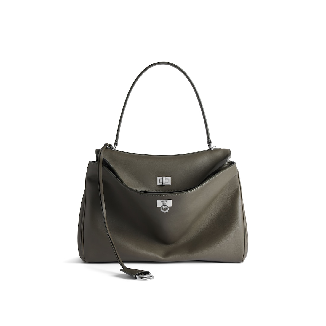 Balenciaga Bolso De Mano Rodeo Mediano para Mujer en Caqui