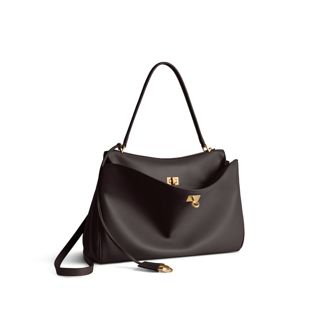 Balenciaga Bolso De Mano Rodeo Mediano Para Mujer En Espresso