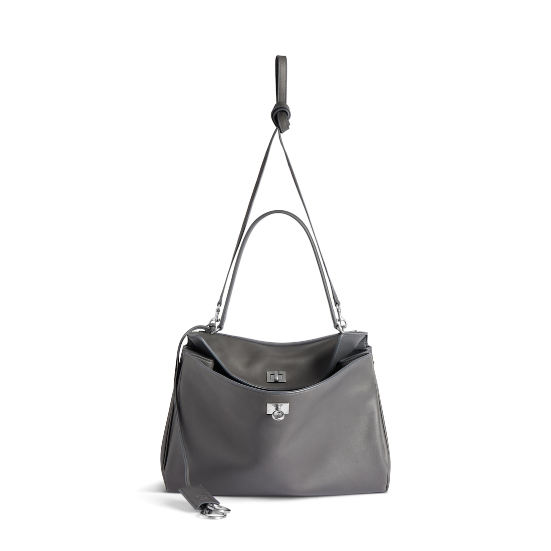 Balenciaga Bolso De Mano Rodeo Mediano Para Mujer En Gris