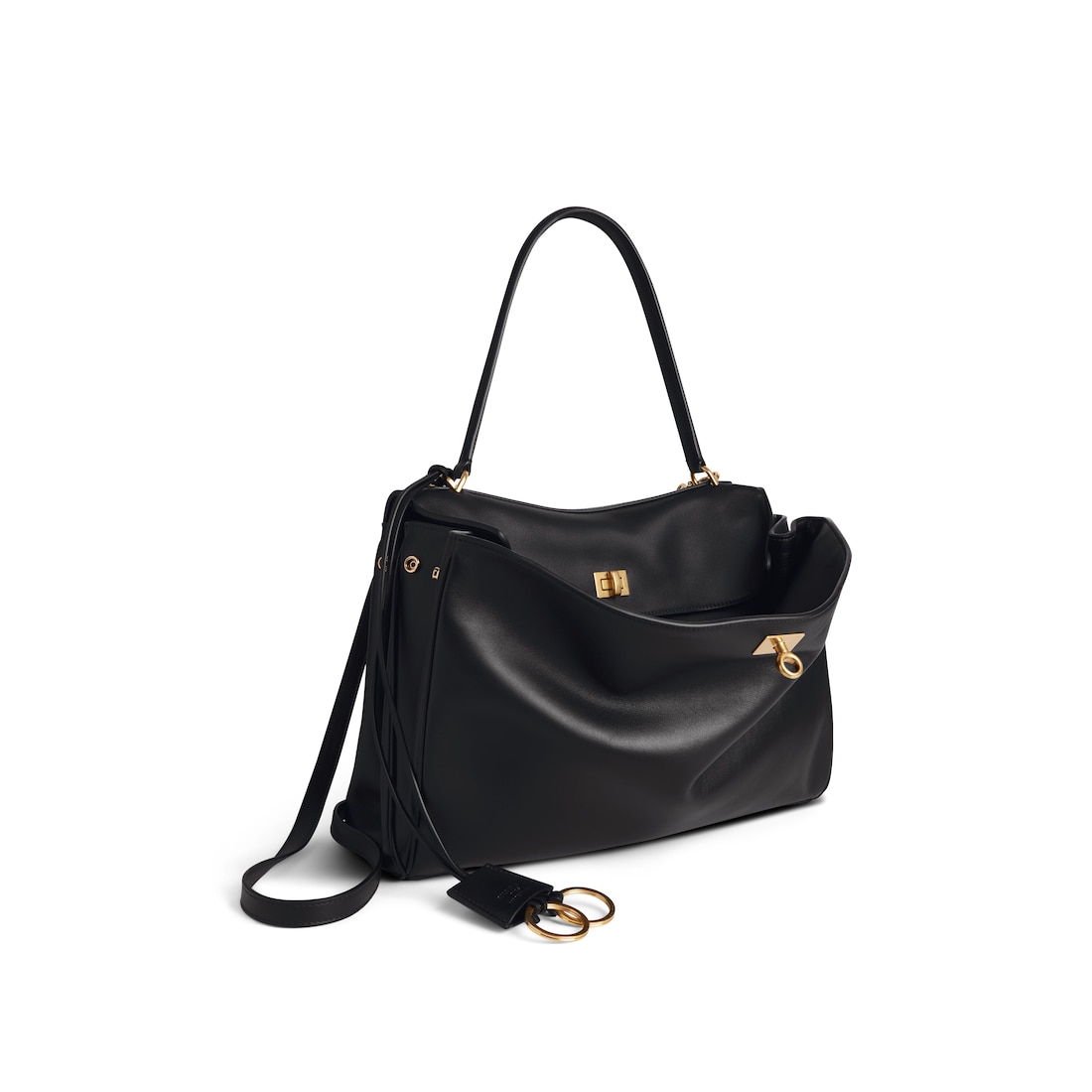 Balenciaga Bolso De Mano Rodeo Mediano Para Mujer En Negro