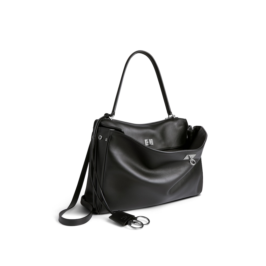 Balenciaga Bolso De Mano Rodeo Mediano Para Mujer En Negro