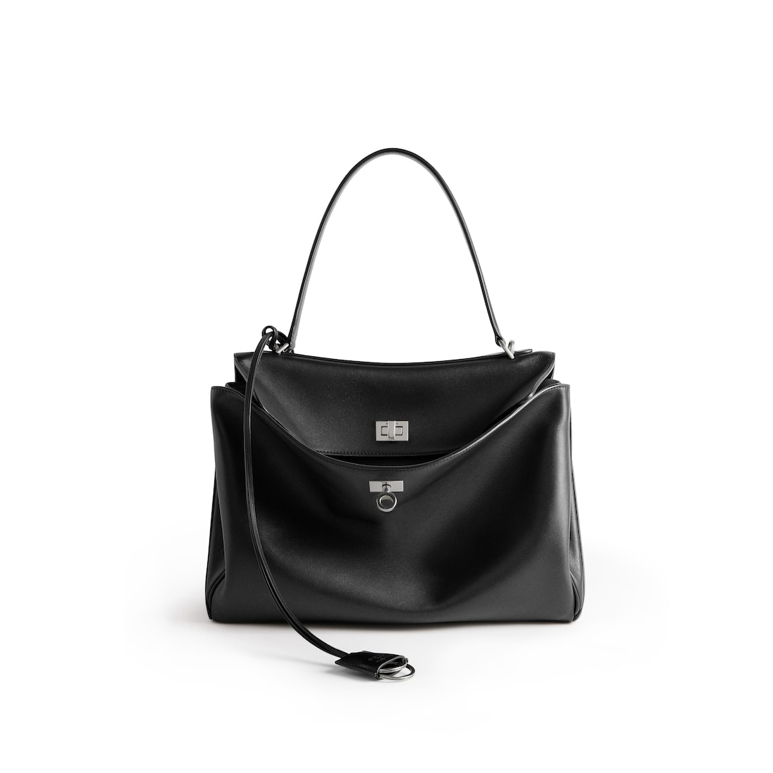 Balenciaga Bolso De Mano Rodeo Mediano para Mujer en Negro