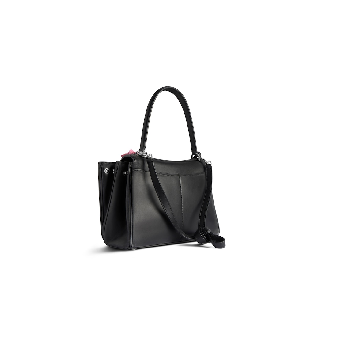 Balenciaga Bolso De Mano Rodeo Pequeño Efecto Desgastado Con Charm Para Mujer En Negro