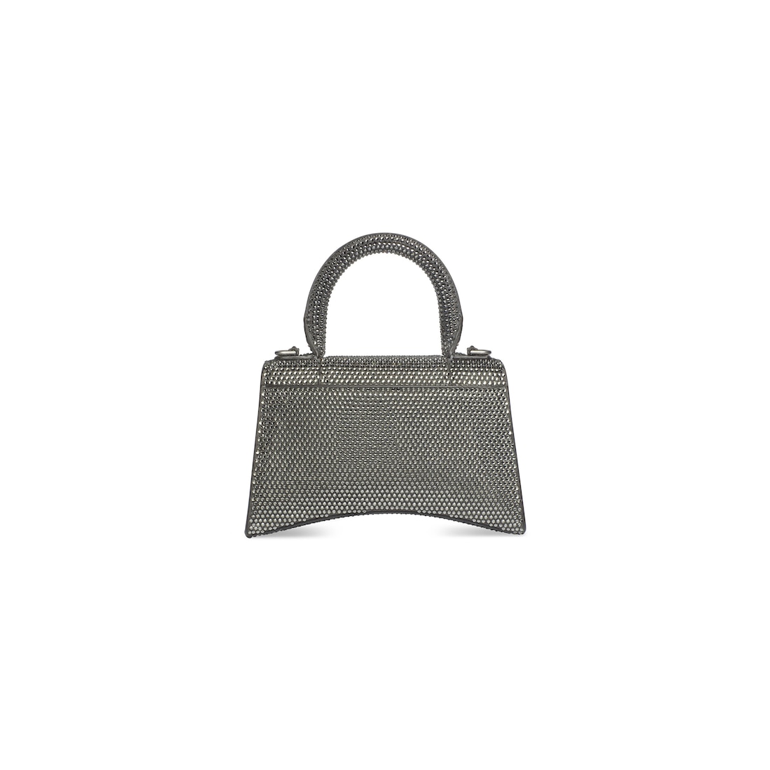 Balenciaga Bolso De Mano Xs Hourglass Con Estrás Para Mujer En Gris