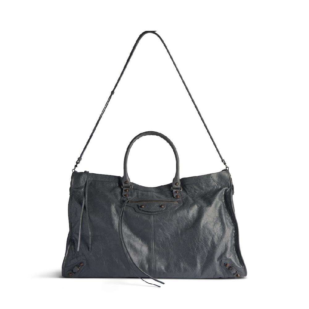 Balenciaga Bolso De Viaje Le City Para Hombre En Roca Volcánica