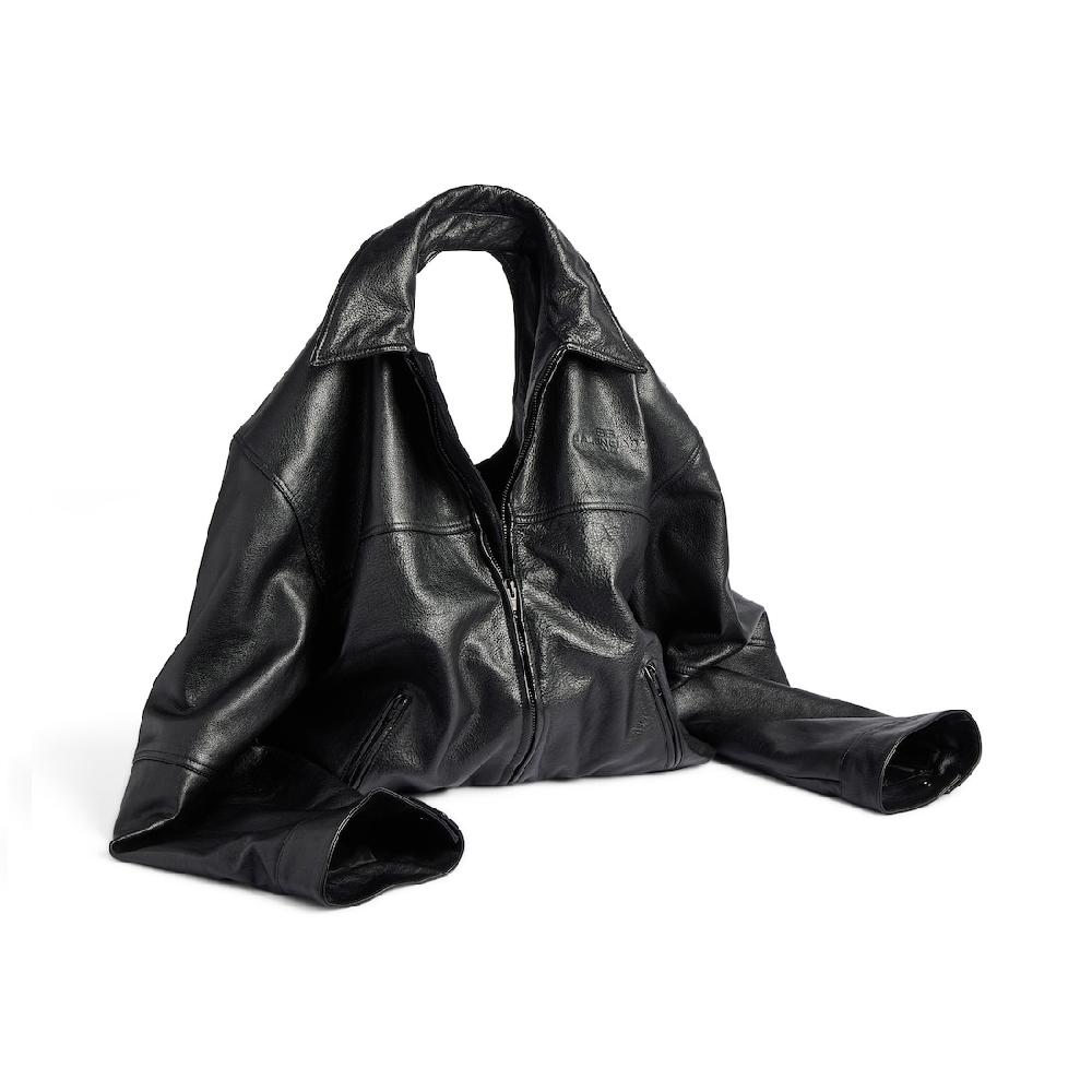 Balenciaga Bolso Garde Robe Chaqueta De Piel Para Hombre En Negro