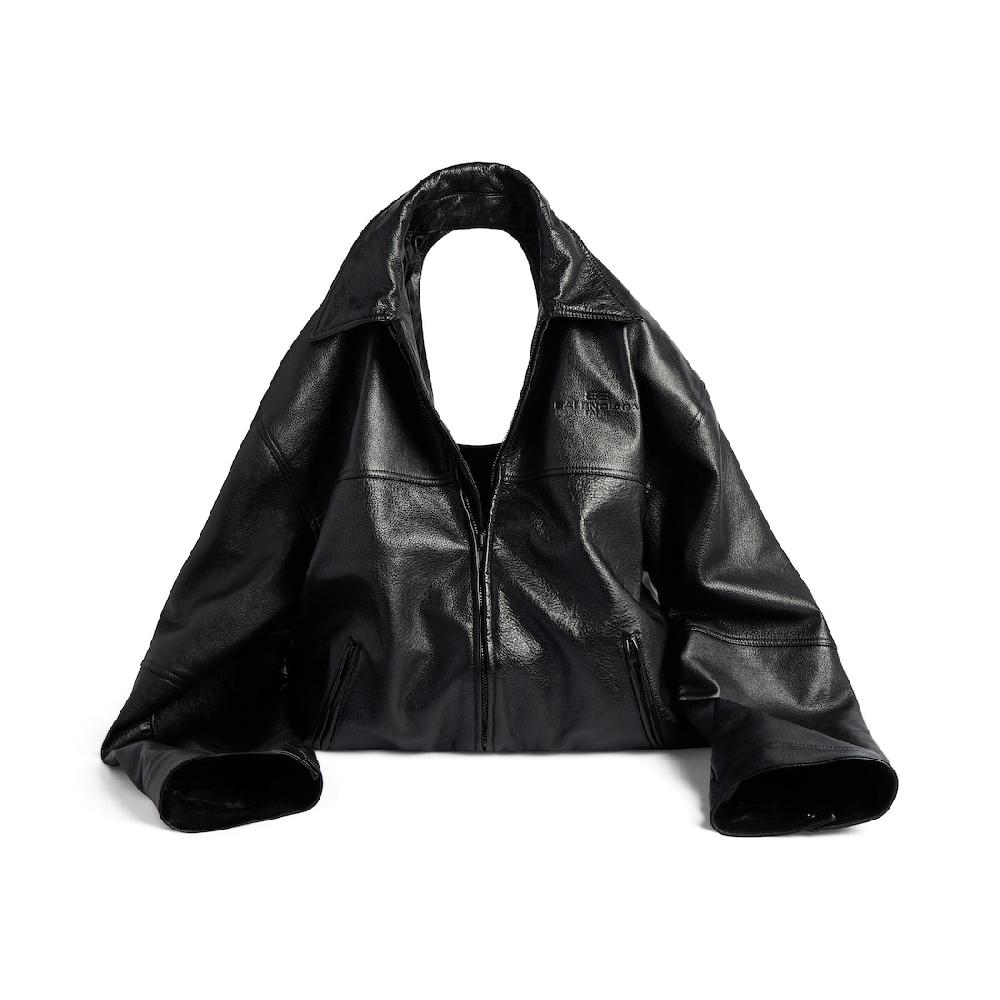 Balenciaga Bolso Garde Robe Chaqueta De Piel para Hombre en Negro