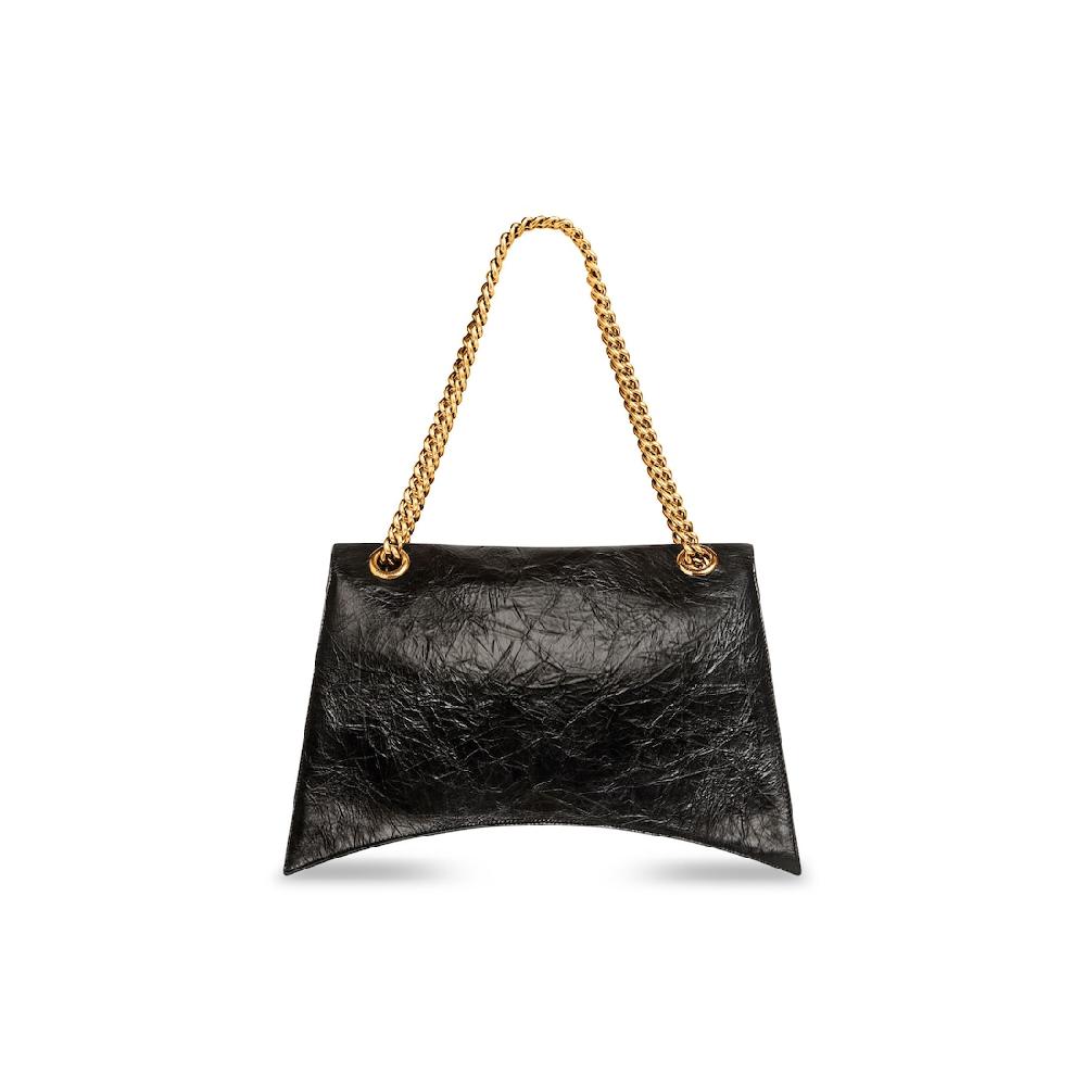 Balenciaga Bolso Grande Con Cadena Crush Para Mujer En Negro