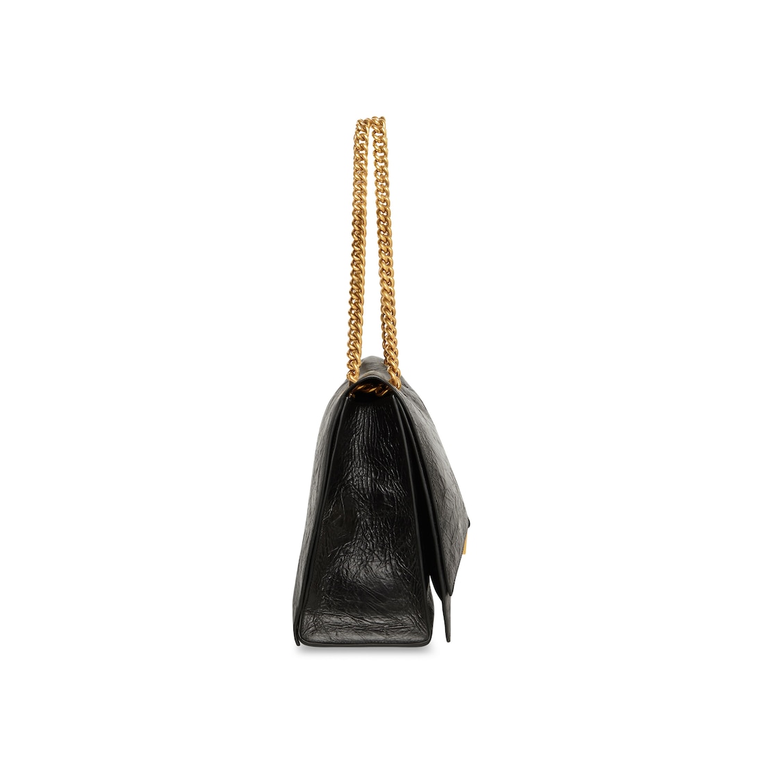 Balenciaga Bolso Grande Con Cadena Crush Para Mujer En Negro