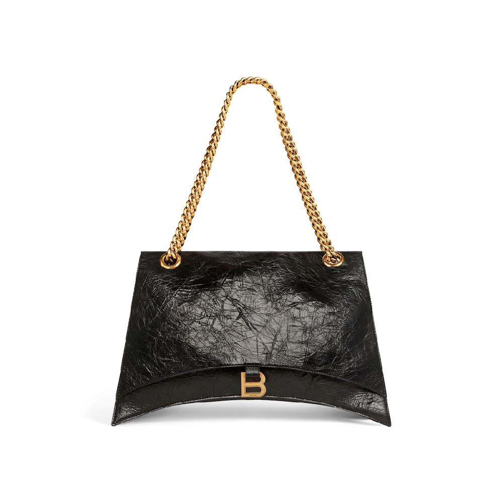 Balenciaga Bolso Grande Con Cadena Crush para Mujer en Negro