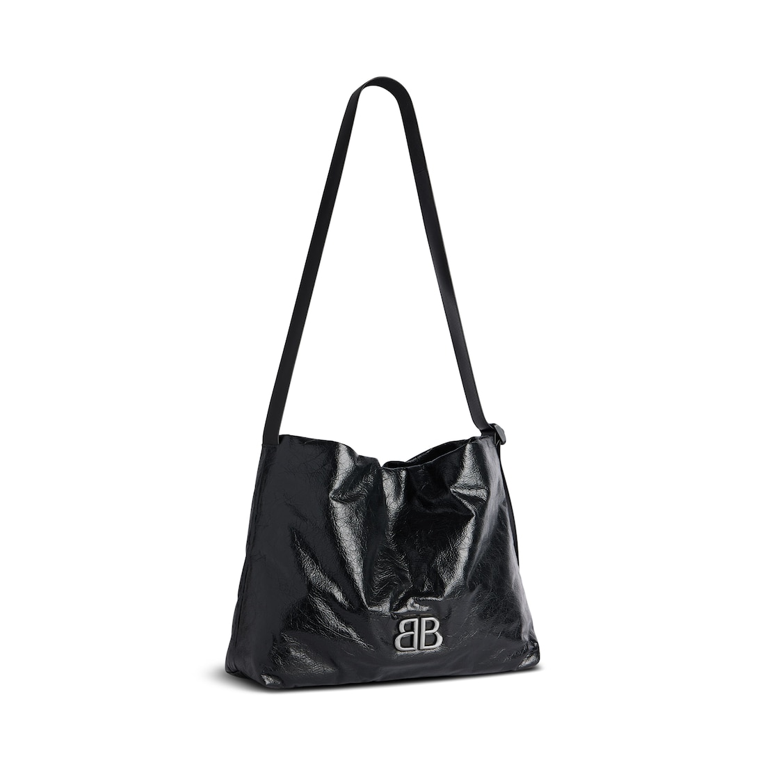 Balenciaga Bolso Hobo East-west Monaco Pequeño Para Hombre En Negro