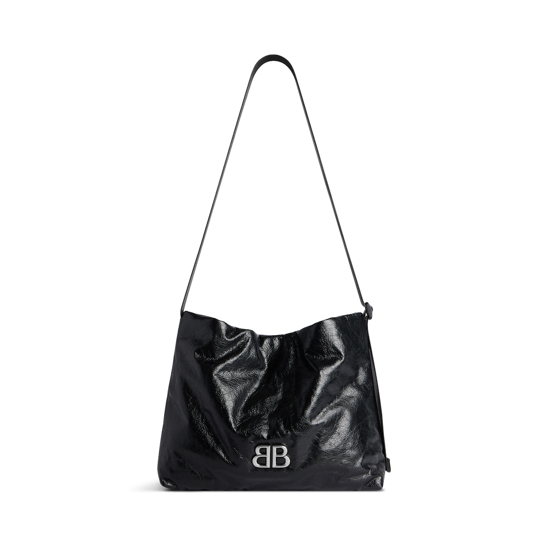 Balenciaga Bolso Hobo East-west Monaco Pequeño para Hombre en Negro