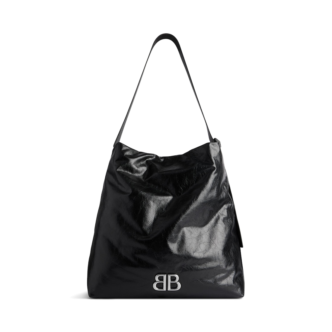 Balenciaga Bolso Hobo Monaco Mediano para Hombre en Negro