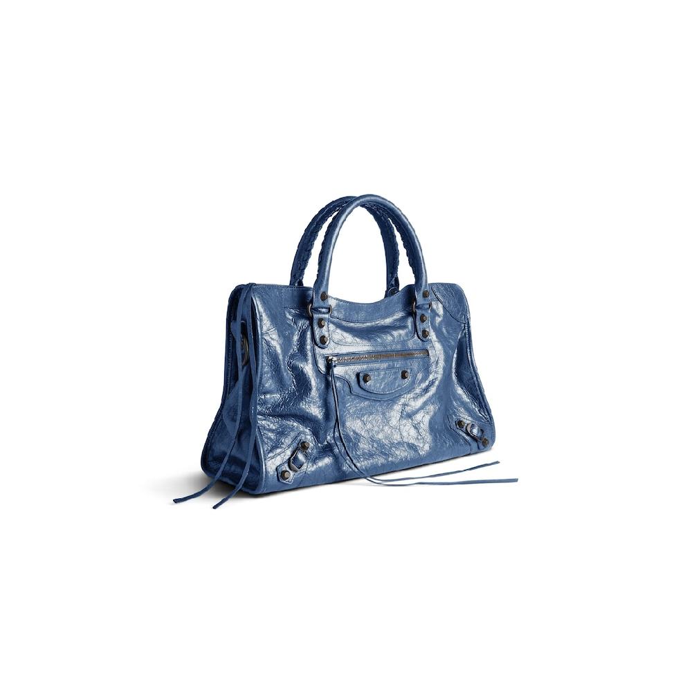 Balenciaga Bolso Le City Mediano Para Mujer En Azul Mineral