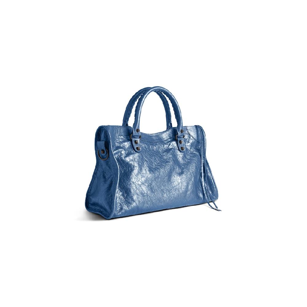 Balenciaga Bolso Le City Mediano Para Mujer En Azul Mineral