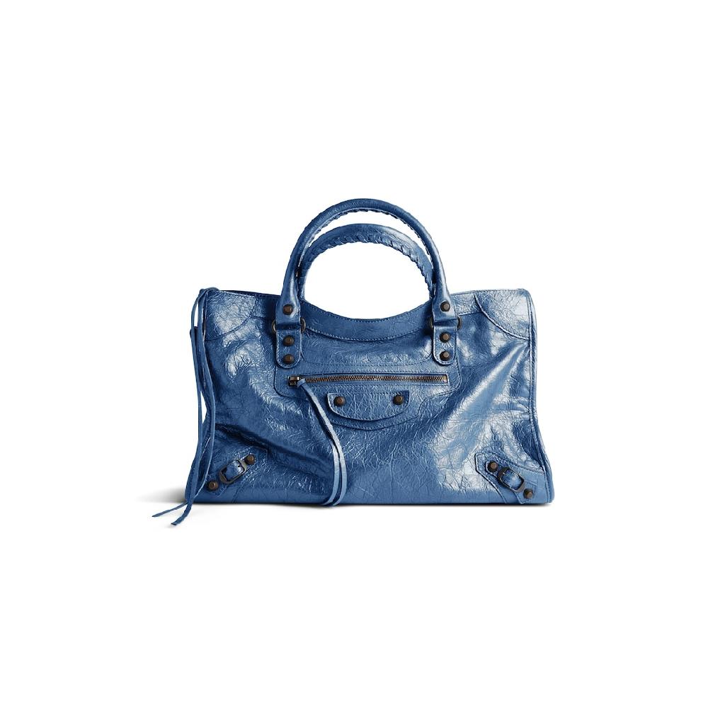 Balenciaga Bolso Le City Mediano para Mujer en Azul Mineral