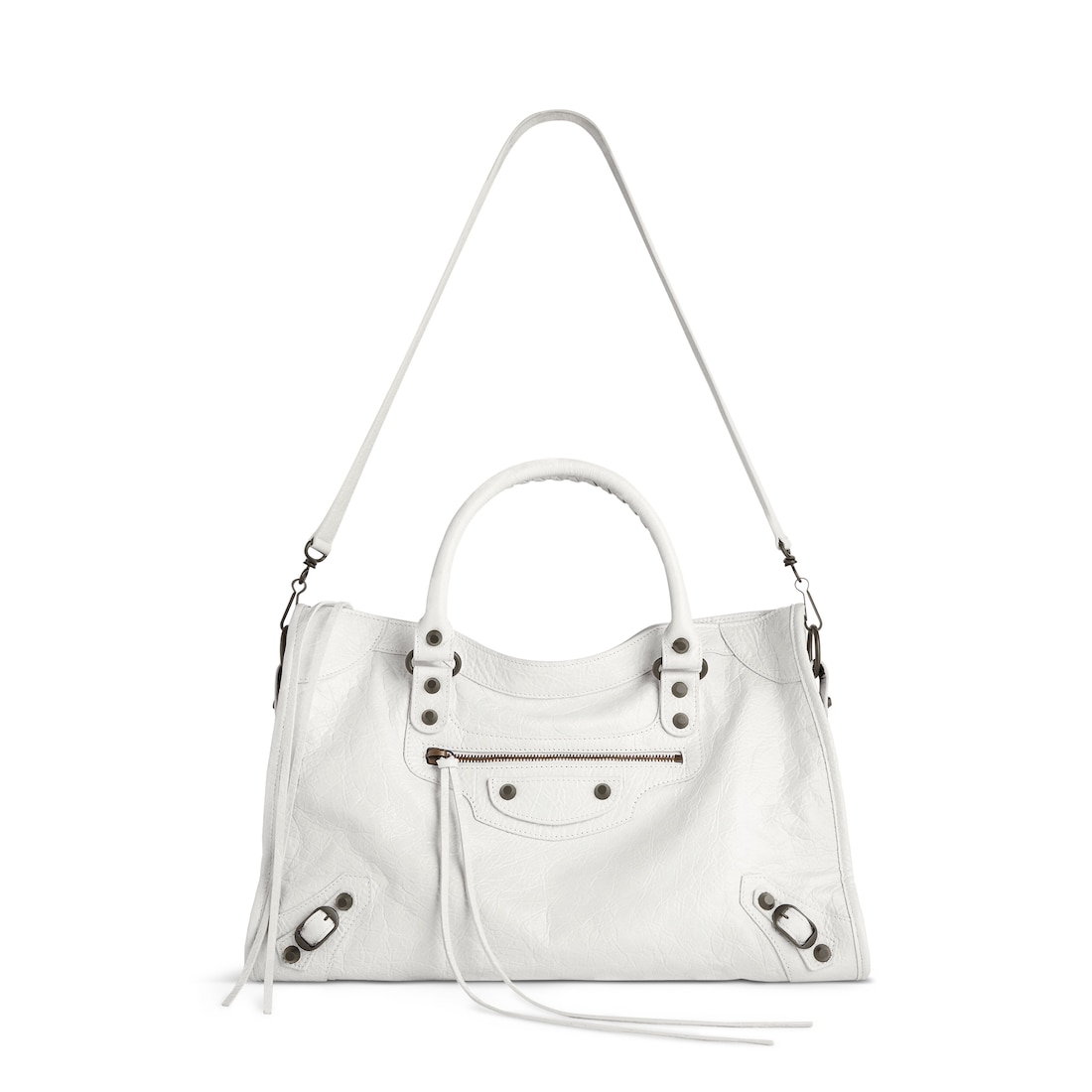 Balenciaga Bolso Le City Mediano Para Mujer En Blanco Óptico