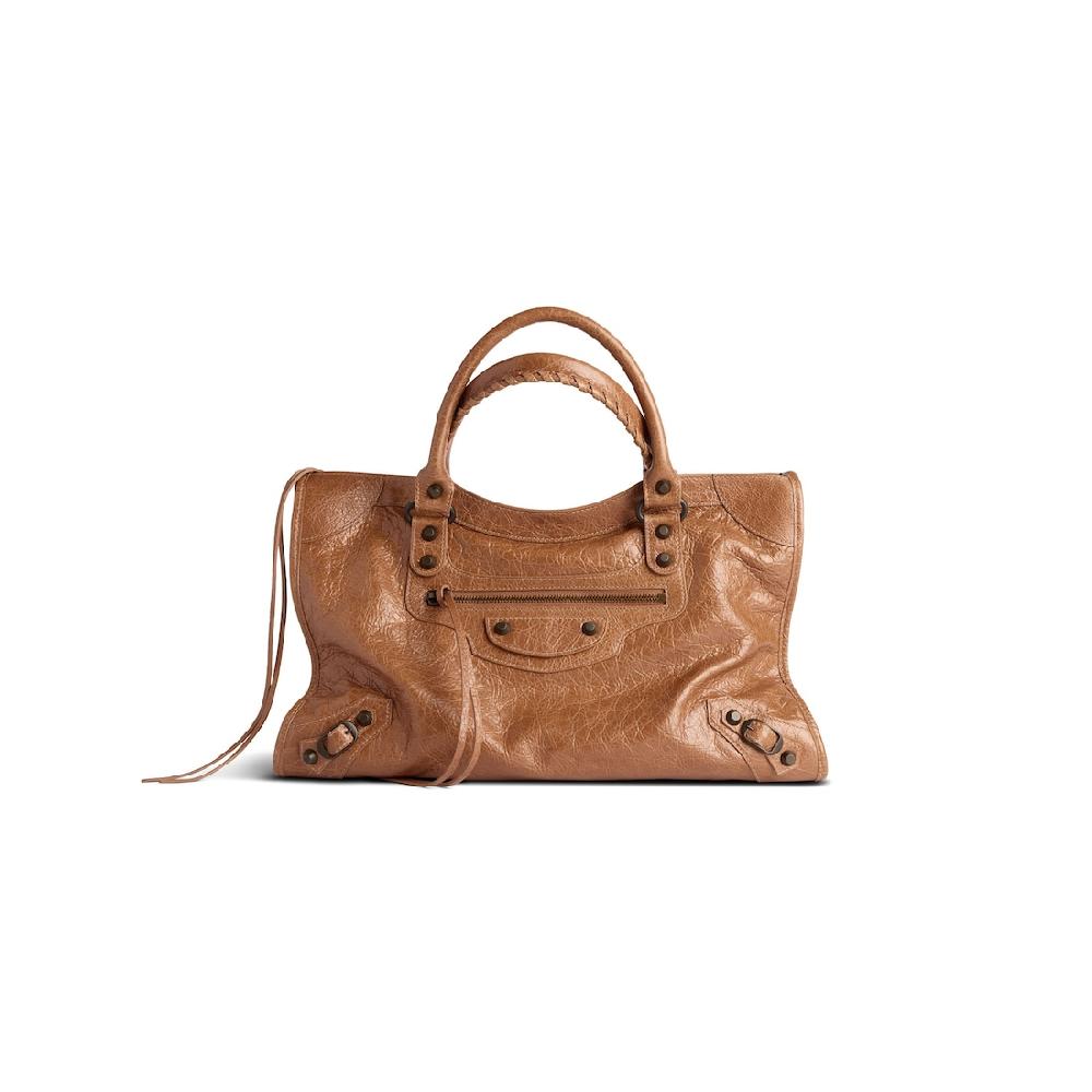Balenciaga Bolso Le City Mediano para Mujer en Cámel