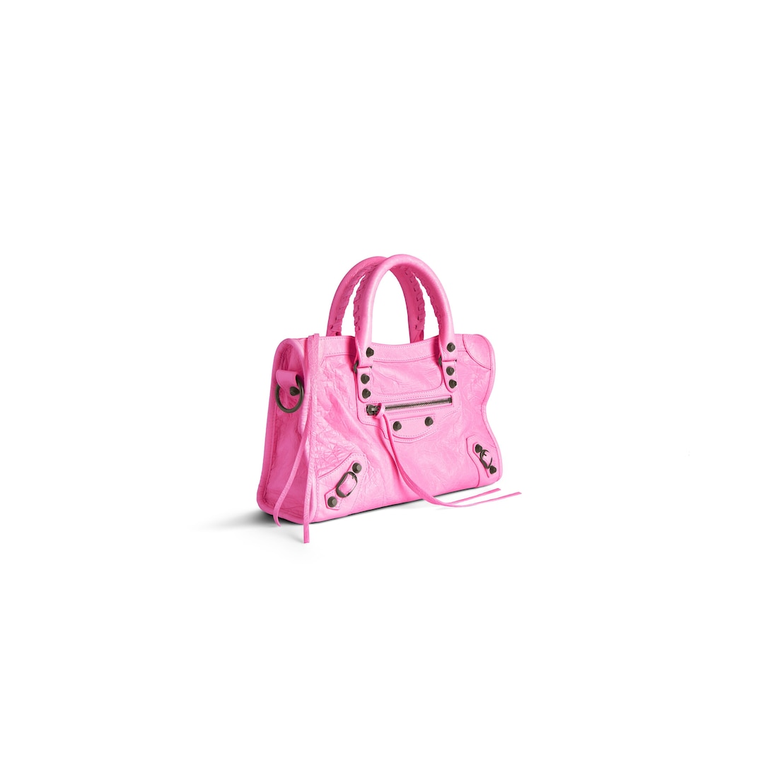 Balenciaga Bolso Le City Pequeño Para Mujer En Rosa Brillante