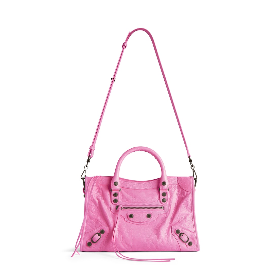 Balenciaga Bolso Le City Pequeño Para Mujer En Rosa Brillante
