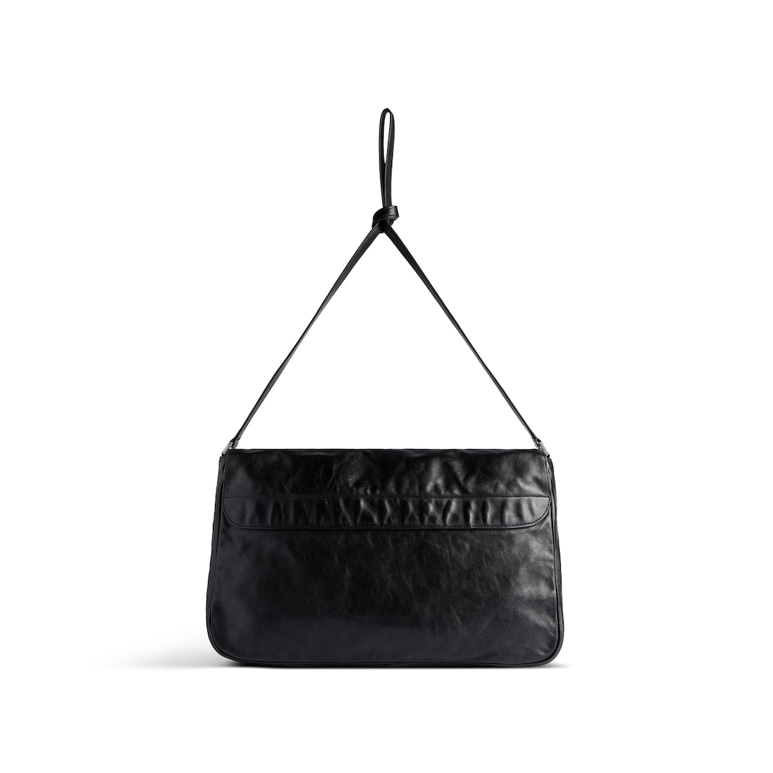 Balenciaga Bolso Messenger Grungy Mediano Para Hombre En Negro
