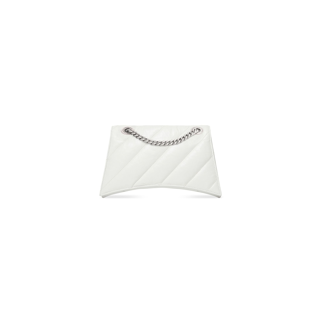 Balenciaga Bolso Pequeño Con Cadena Crush Acolchado Para Mujer En Blanco Óptico