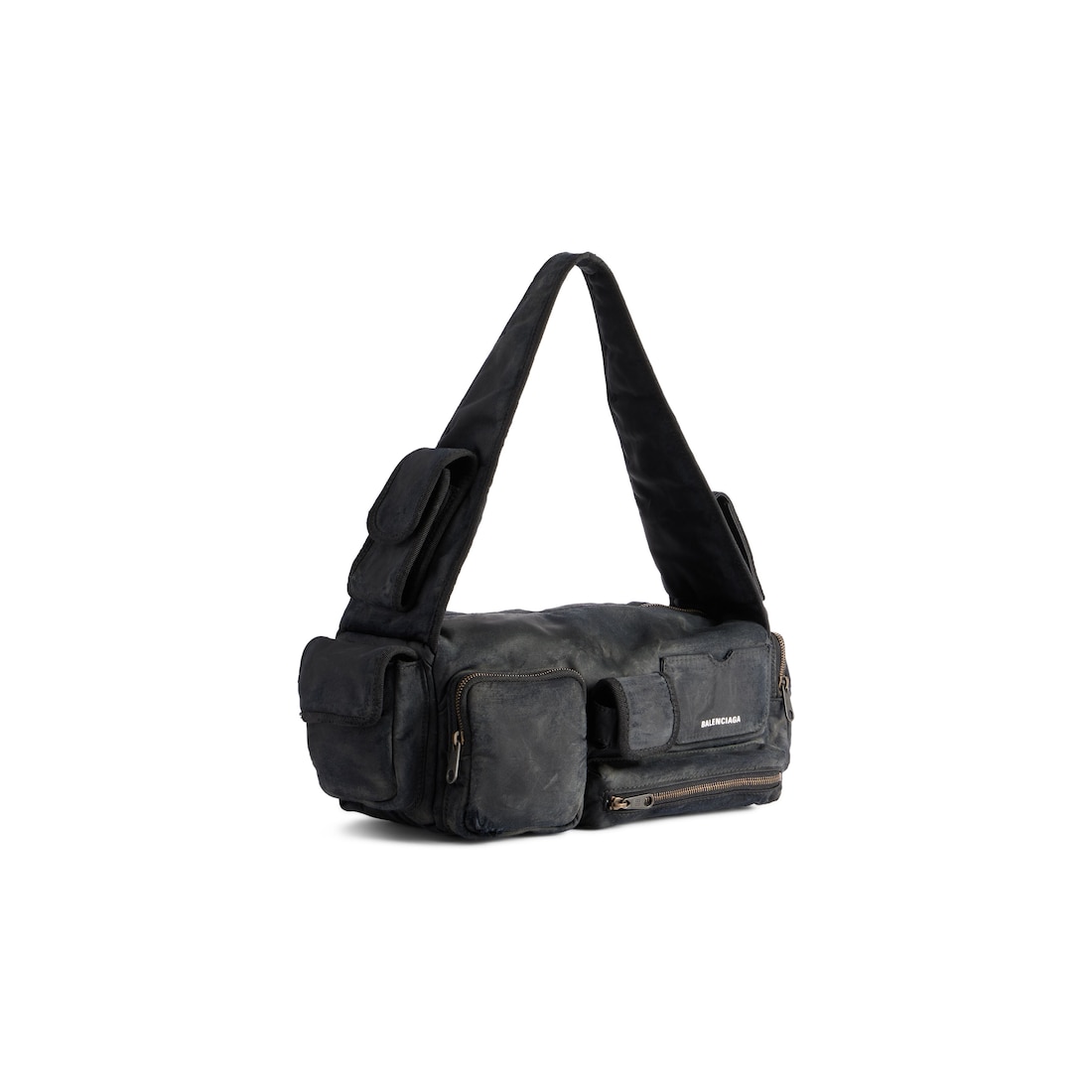 Balenciaga Bolso Sling Superbusy Pequeño Para Hombre En Negro