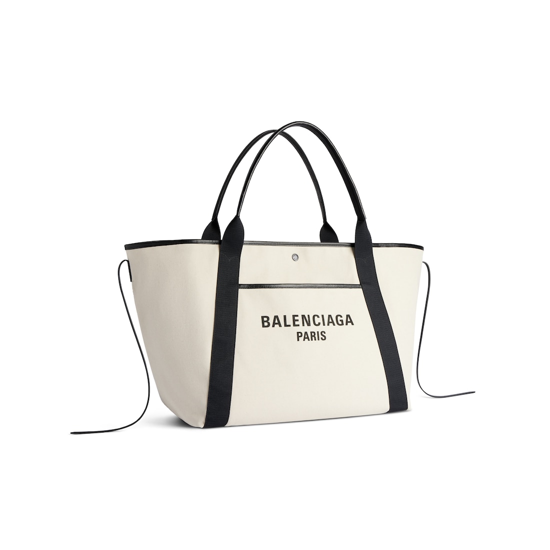 Balenciaga Bolso Tote Biarritz Grande Para Mujer En Natural/negro