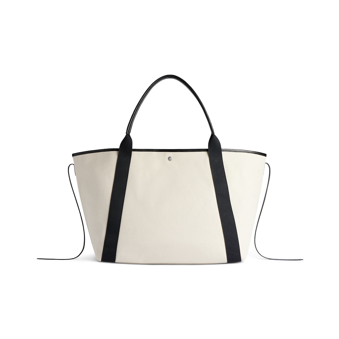 Balenciaga Bolso Tote Biarritz Grande Para Mujer En Natural/negro