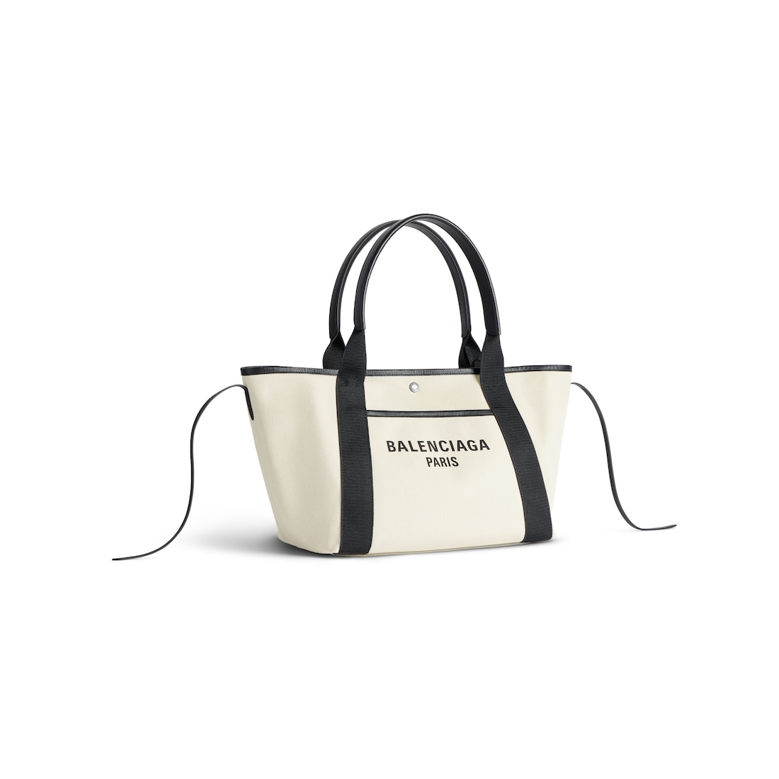 Balenciaga Bolso Tote Biarritz Mediano Para Mujer En Natural/negro