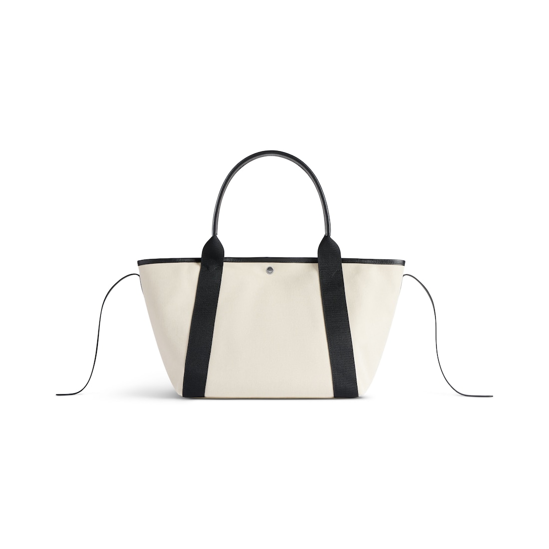 Balenciaga Bolso Tote Biarritz Mediano Para Mujer En Natural/negro