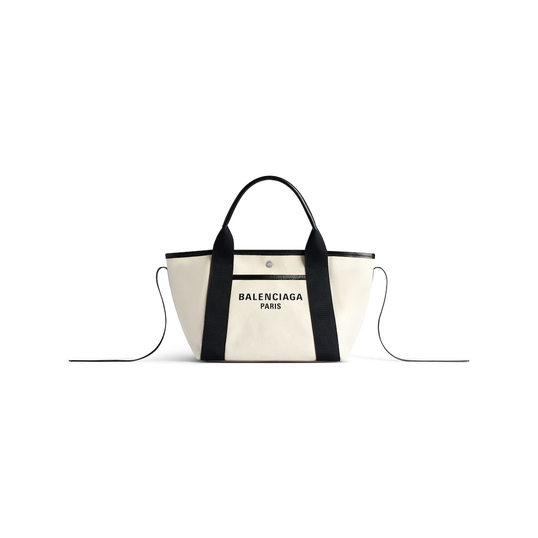 Balenciaga Bolso Tote Biarritz Pequeño para Mujer en Natural/negro