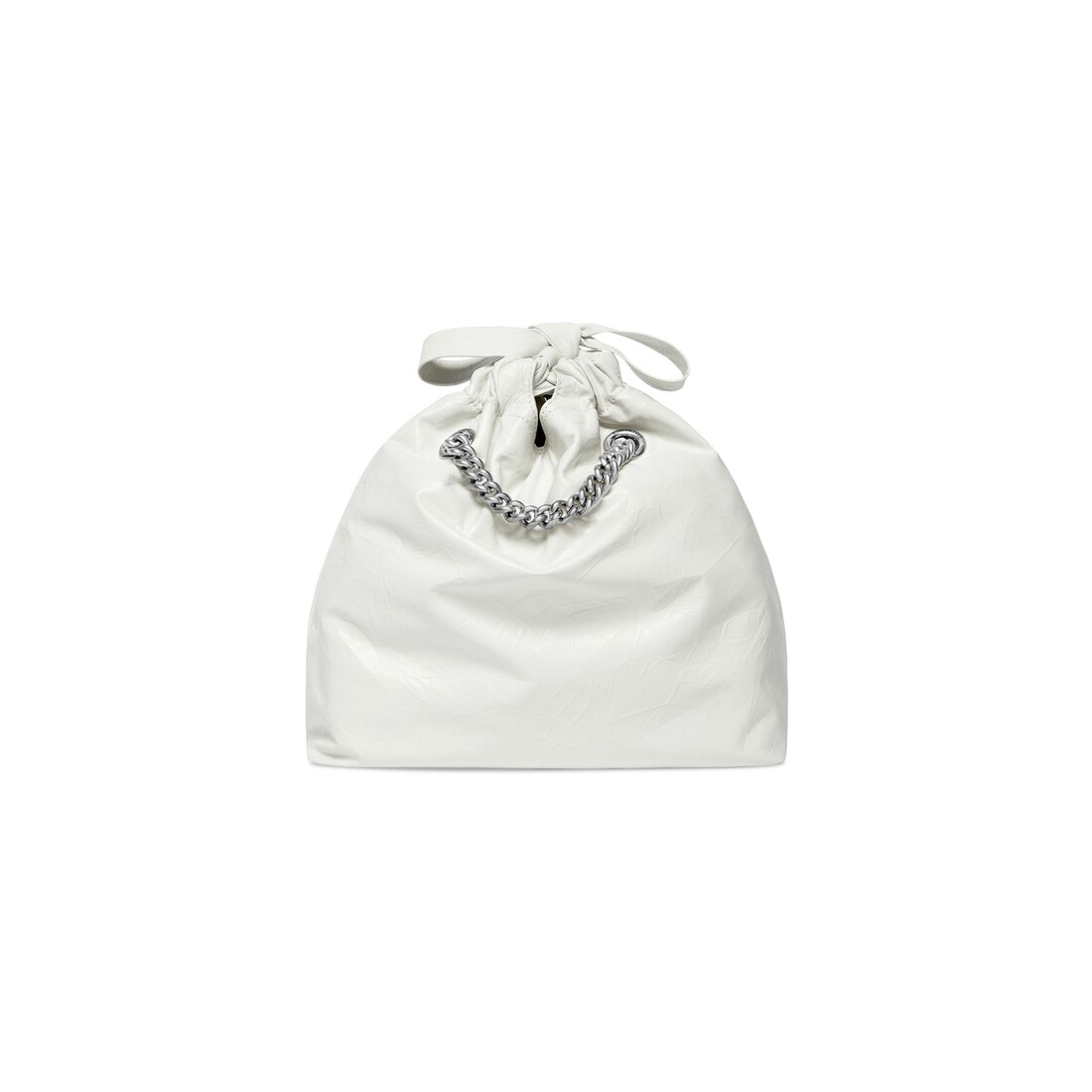 Balenciaga Bolso Tote Crush Pequeño Para Mujer En Blanco Óptico