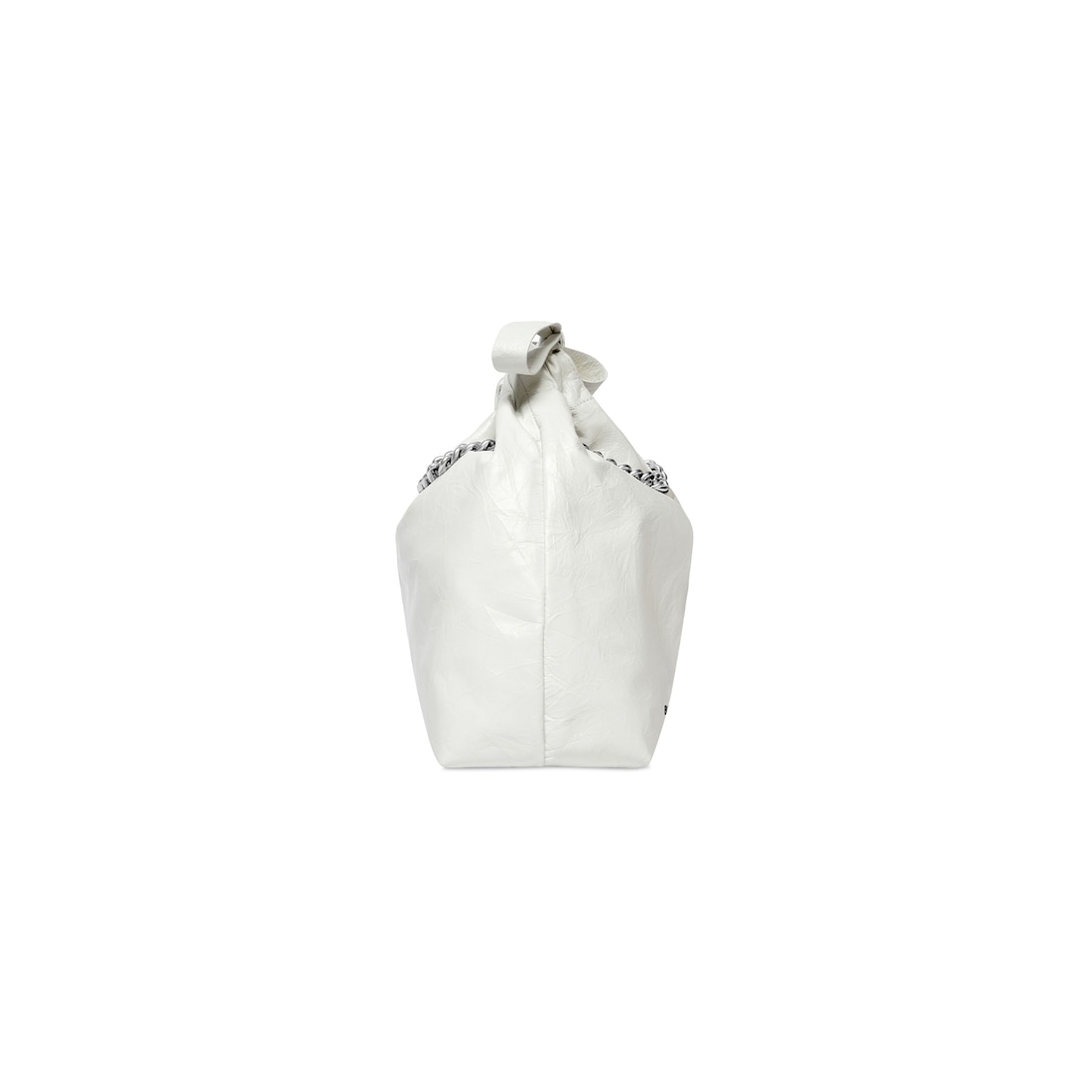 Balenciaga Bolso Tote Crush Pequeño Para Mujer En Blanco Óptico