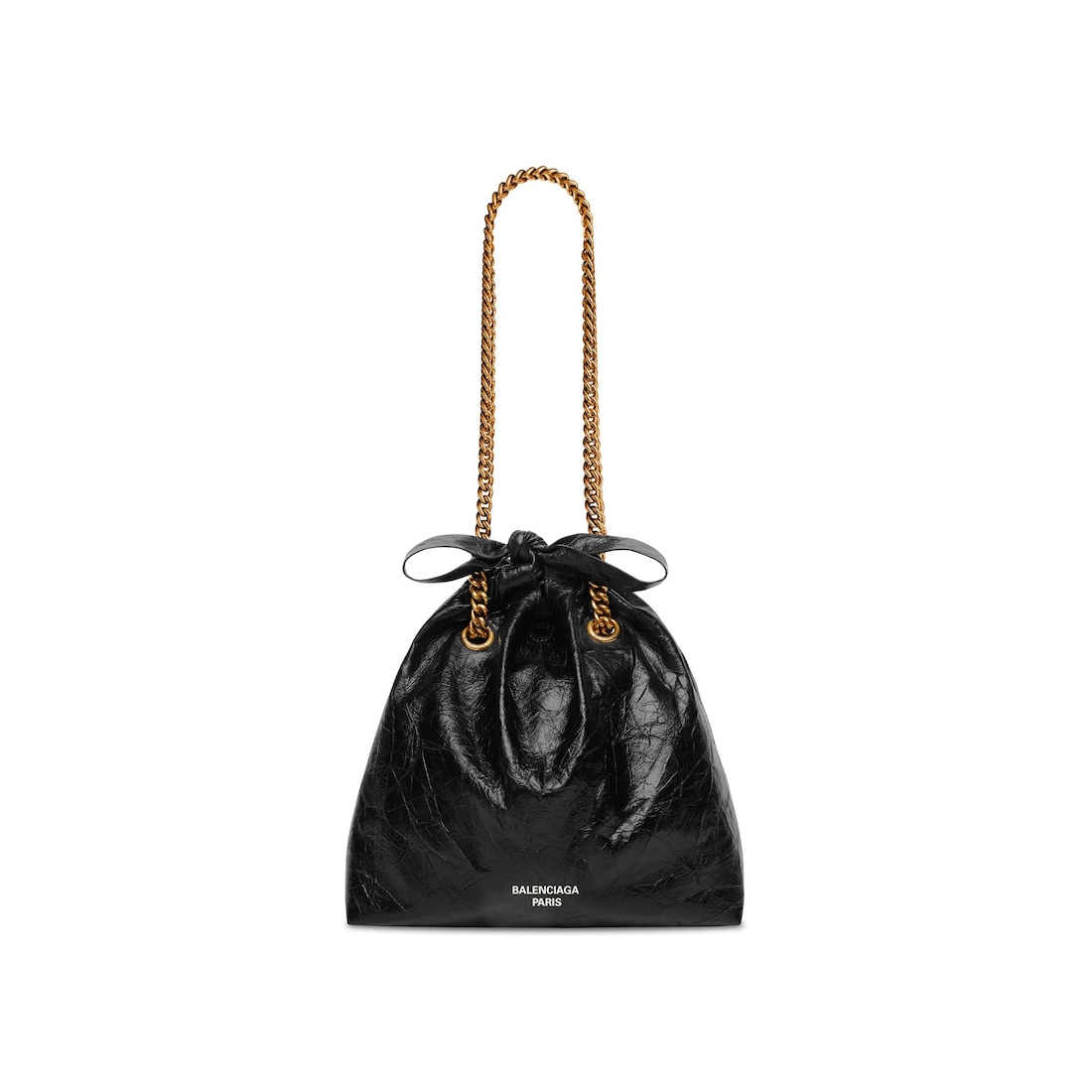 Balenciaga Bolso Tote Crush Pequeño para Mujer en Negro