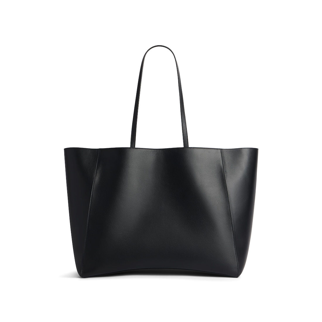 Balenciaga Bolso Tote Hourglass Soft Grande Para Mujer En Negro