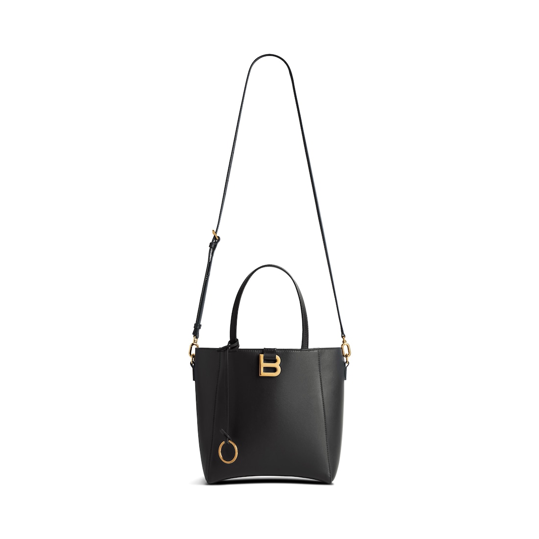 Balenciaga Bolso Tote Hourglass Soft Pequeño Para Mujer En Negro