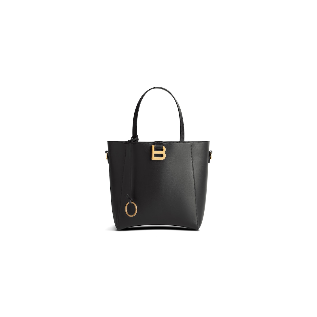 Balenciaga Bolso Tote Hourglass Soft Pequeño para Mujer en Negro