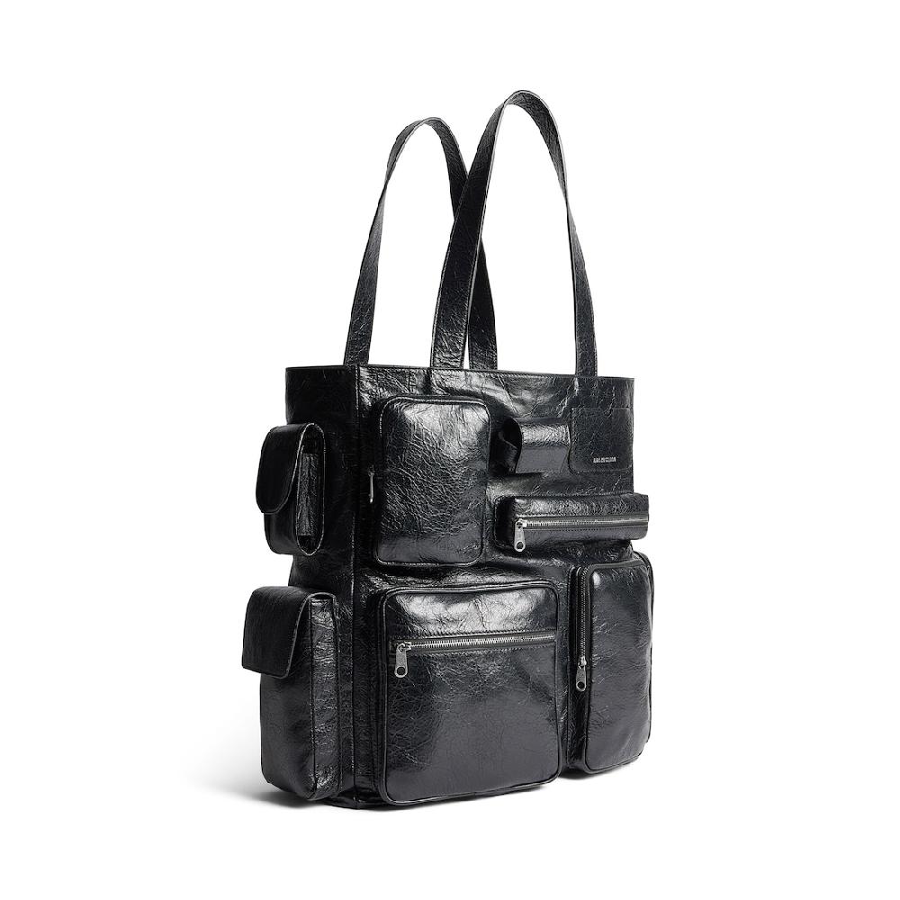 Balenciaga Bolso Tote Superbusy Para Hombre En Negro