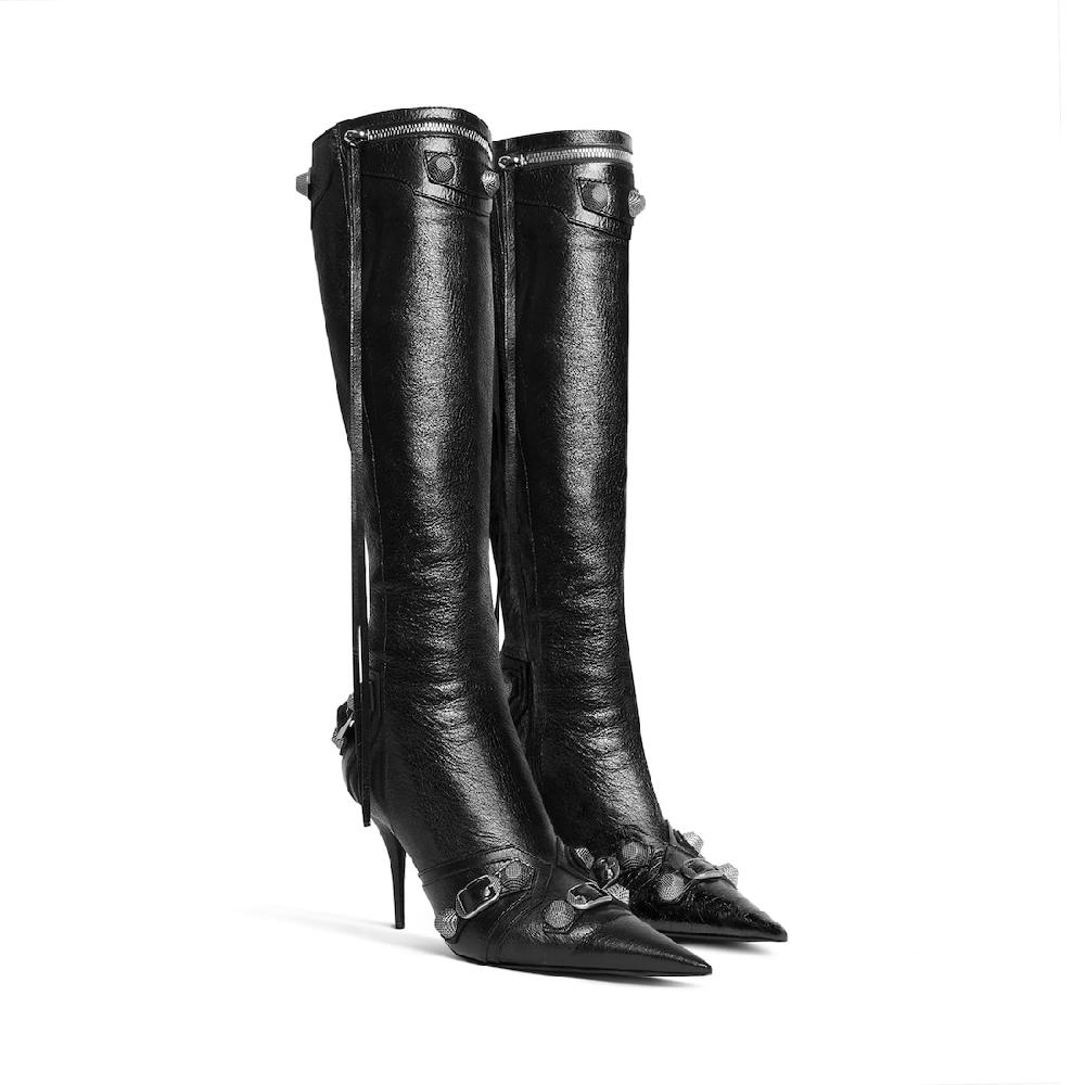 Balenciaga Bota Cagole De 90 Mm Para Mujer En Negro