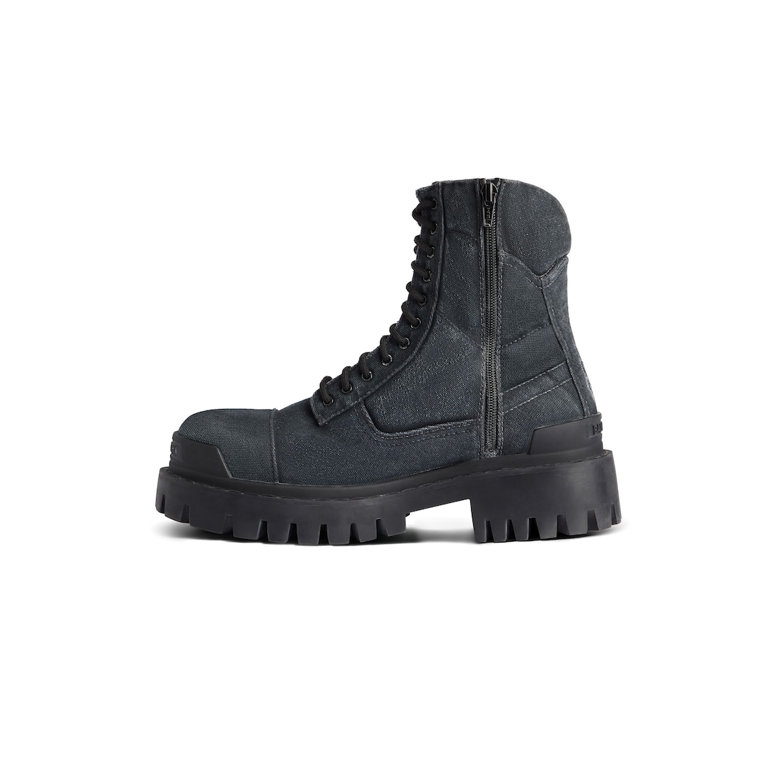 Balenciaga Bota Combat Strike De 20 Mm Para Hombre En Negro