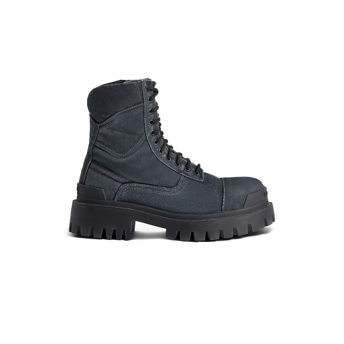 Balenciaga Bota Combat Strike De 20 Mm Para Hombre En Negro