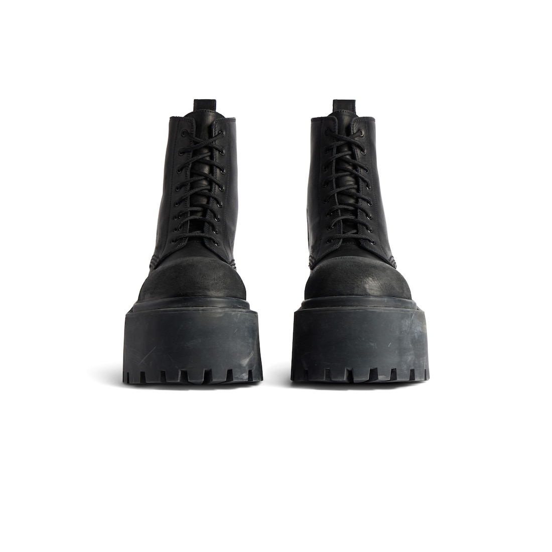 Balenciaga Botín Con Plataforma Strike Para Mujer En Negro