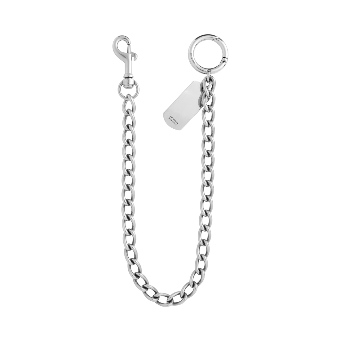 Balenciaga Cadena De Pantalón Tags En Plateado Antiguo