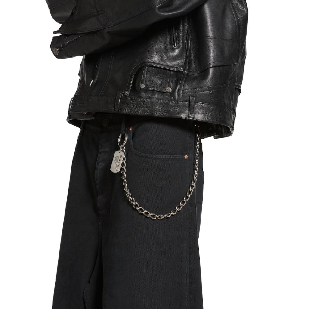 Balenciaga Cadena De Pantalón Tags En Plateado Antiguo